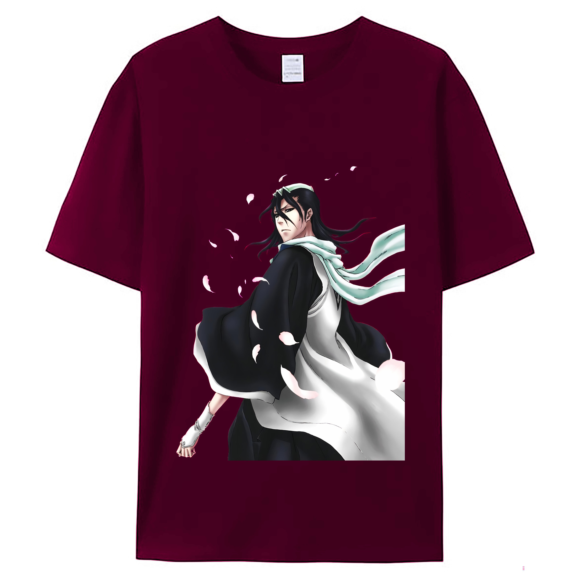 （画像用） ブリーチ くちき びゃくや BLEACH Kuchiki Byakuya レディースカジュアルプリントTシャツ（綿100％）
